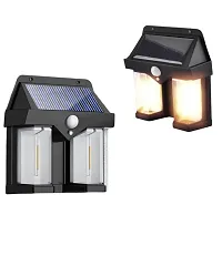 Epriko- Solar Wall Lamp Dual Core Wireless Dusk to Dawn Motion Sensor Sconce Light Solar Light Se-thumb1