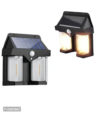 Epriko- Solar Wall Lamp Dual Core Wireless Dusk to Dawn Motion Sensor Sconce Light Solar Light Se-thumb2