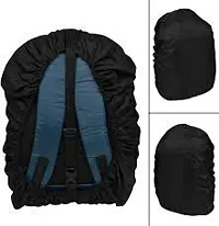 Epriko- Bag Cover Waterproof  Rain Cover for Backpack Schoolbag, Laptop Bag, Dust Proof, Rubberized Material, Black-thumb1