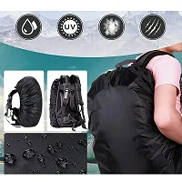 Epriko- Bag Cover Waterproof  Rain Cover for Backpack Schoolbag, Laptop Bag, Dust Proof, Rubberized Material, Black-thumb4