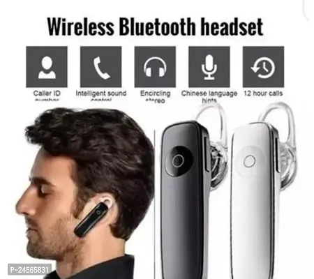 shree  bageshwer  Single Ear Bluetooth Headset with HD Mic, Business Class-thumb0