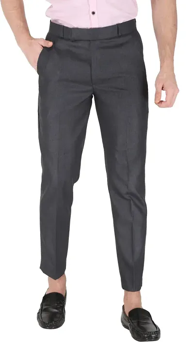 Mens Formal Regular Fit Cotton Blend Trouser