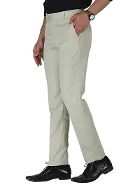 Multicoloured Cotton Mid Rise Formal Trousers-thumb1