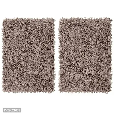 Designer Brown Cotton Door Mats Pack Of 2