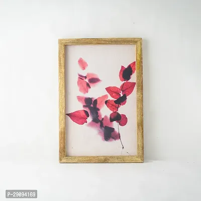 The Decor Mart Pink Leaves Canvas Painting-thumb4