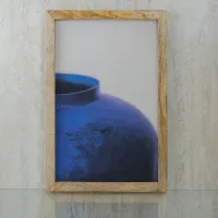 The Decor Mart Blue Vase Canvas Painting-thumb1