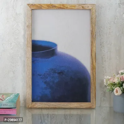 The Decor Mart Blue Vase Canvas Painting-thumb0