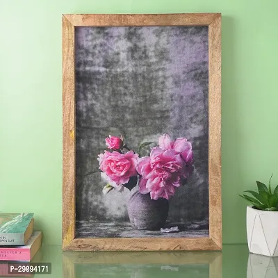 The Decor Mart Pink Peonies Canvas Painting