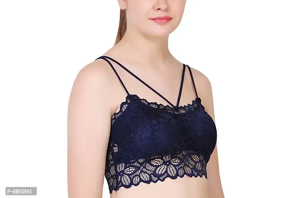 Lace Sexy Lingerie Wireless Bra for Women Padded Push up Bralette
