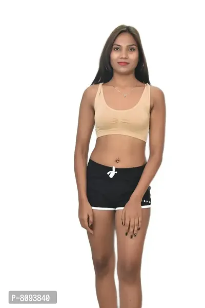 Buy Barshini Sports Bra, Air Bra, Stretchable Non-Padded and Non-Wired Bra  for Women and Girls, Air Bra, Sports Bra, Stretchable Non-Padded Non-Wired  Seamless Bra, Free Size (Free Size, Skin) Online In India