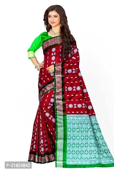 Beautiful Art Silk Saree with Blouse Piece for women-thumb0