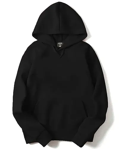 Classic Solid Fleece Hoodie Sweatshirt for Men