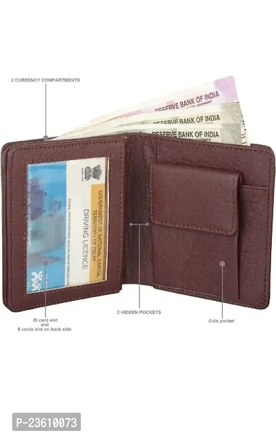Wood bazar Stylish Men s Leather Wallet | Leather Wallet for Men | Men s Wallet | ATM Card Holder (Brown)-thumb3