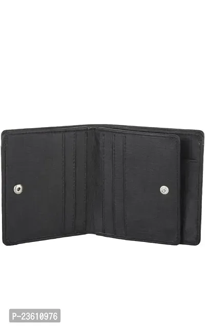 Wood bazar Stylish Men s Leather Wallet | Leather Wallet for Men | Men s Wallet | ATM Card Holder (Black)