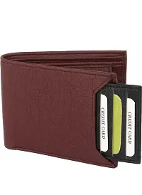 Wood bazar Stylish Mens Leather Wallet | Leather Wallet for Men | Men's Wallet (Brown)-thumb1