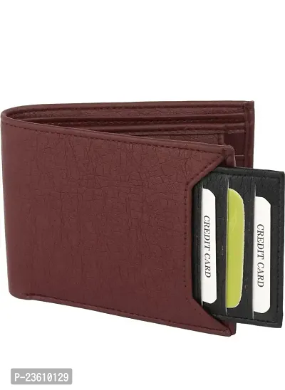 Wood bazar Stylish Mens Leather Wallet | Leather Wallet for Men | Men's Wallet (Brown)-thumb2