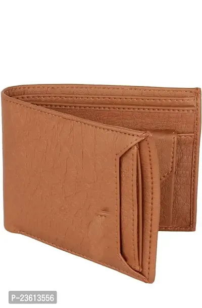 Wood bazar Stylish Men s Leather Wallet | Leather Wallet for Men | Men s Wallet | ATM Card Holder (Tan)