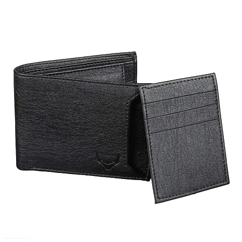 Classy Faux Leather Textured Two Fold Wallet