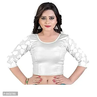 PRE SMART Women's Cotton Lycra Blouse | Choli (Silver2 - Free Size)-thumb0