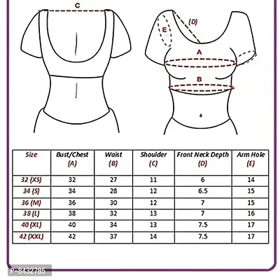 PRE SMART Women's Cotton Lycra Blouse | Choli (Silver2 - Free Size)-thumb4