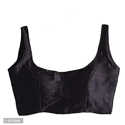 PRE SMART Women's Phantom Silk Blouse | Choli (Black4 - Free Size)
