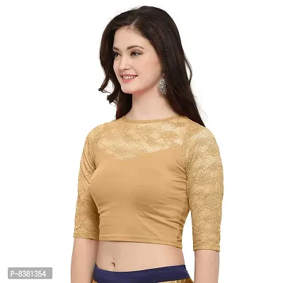 smart lady Women's Cotton Lycra Stretchable Readymade Blouse | Choli (Multicolor)-P-thumb3