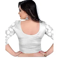 smart lady Women's Cotton Lycra Blouse | Choli (Silver2 - Free Size)-thumb1