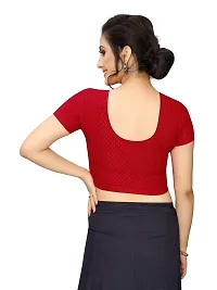 smart lady Women's Cotton Lycra Blouse | Choli (Red2 - Free Size)-thumb1