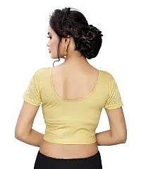 Golden Stretchable Blouse-thumb1