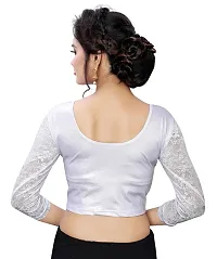 Shimmer Spandex Women's Readymade Stretchable blouse ( Free Size - 30-thumb1