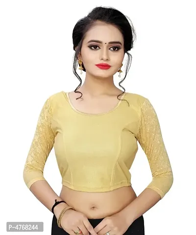 Women's Readymade Stretchable Saree Blouse ( Free Size - 30-thumb0