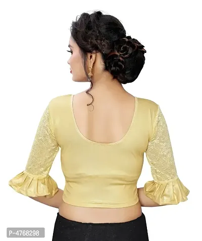 Shimmer Spandex Women's Readymade Stretchable blouse ( Free Size - 30-thumb3
