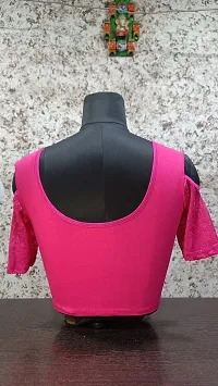 Classic Lycra Solid Blouses for Women-thumb2