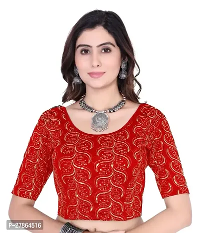 Readymade Sequence Round Neck Stretchable Blouse-thumb0