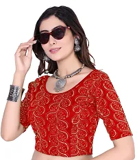 Readymade Sequence Round Neck Stretchable Blouse-thumb1