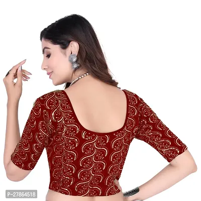 Readymade Sequence Round Neck Stretchable Blouse-thumb3