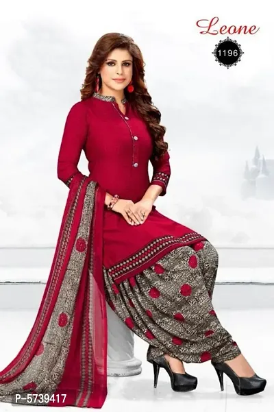 Exclusive Crepe Salwar Suit With Dupatta-thumb0