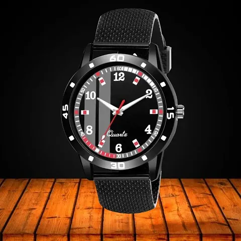 Silicone Strap Analog Watches For Men