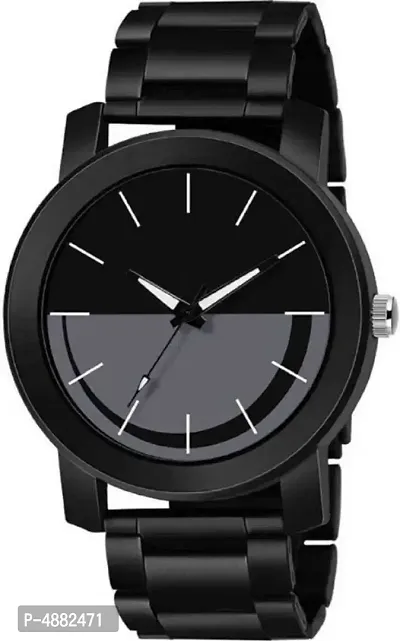 Black Ceramic Stylish Belt Watch For Men  Boy (Fresh Arrival)-thumb0