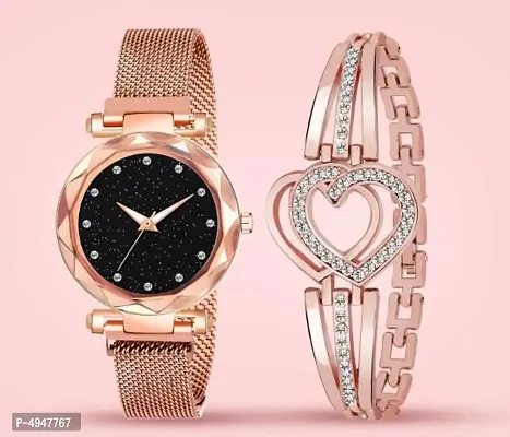Rose Gold Color Heart Pattern Diamond Rose gold Color For Women