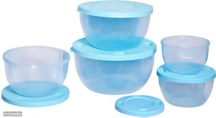 Kitchen Grocery Storage Container 5 Pcs Combo Set With BPA-Free, Dispenser Air Tight Box For Fridge And Multipurpose Usages. 1500 Ml, 1000 Ml, 700 Ml, 500 Ml, 300 Ml (Blue)-thumb2