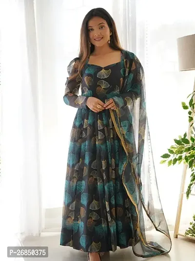 All Beautiful Rayon printed Gown-thumb0