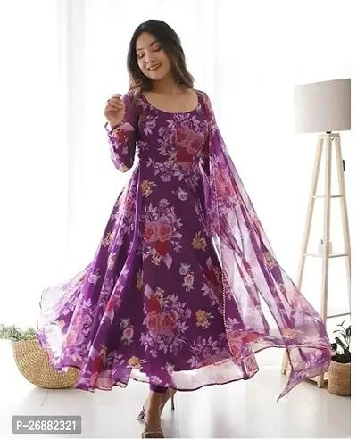 All Beautiful Rayon printed Gown-thumb0