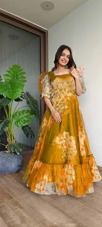 Bollywood Style Georgette Ethnic Gowns 