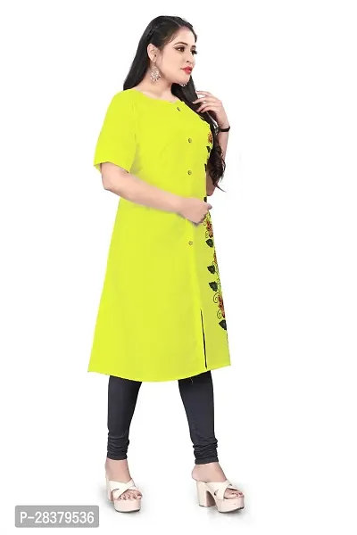 Classic Cotton Blend Printed Kurti for Women-thumb2