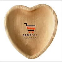 SAMP DEAL - 6.5"" Heart Shape Palm Leaf Bowl - Fancy Bowl, Disposable, Sturdy, Elegant, 25 Pcs.-thumb1