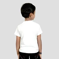 Multicolor Polyester Self Design Tshirt For Kids-thumb1