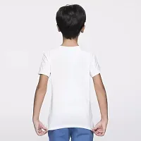 Multicolor Polyester Self Design Tshirt For Kids-thumb1