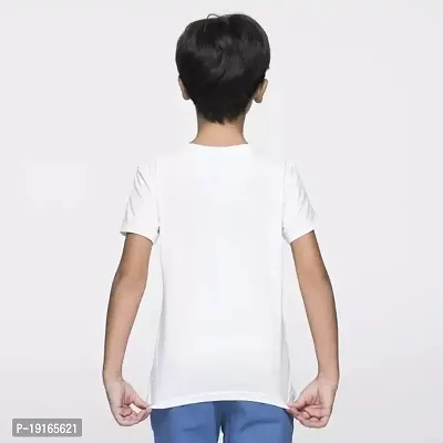 Multicolor Polyester Self Design Tshirt For Kids-thumb2