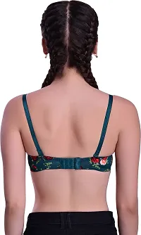 Fancy Green Polycotton  Lightly Padded Bra For Women-thumb1